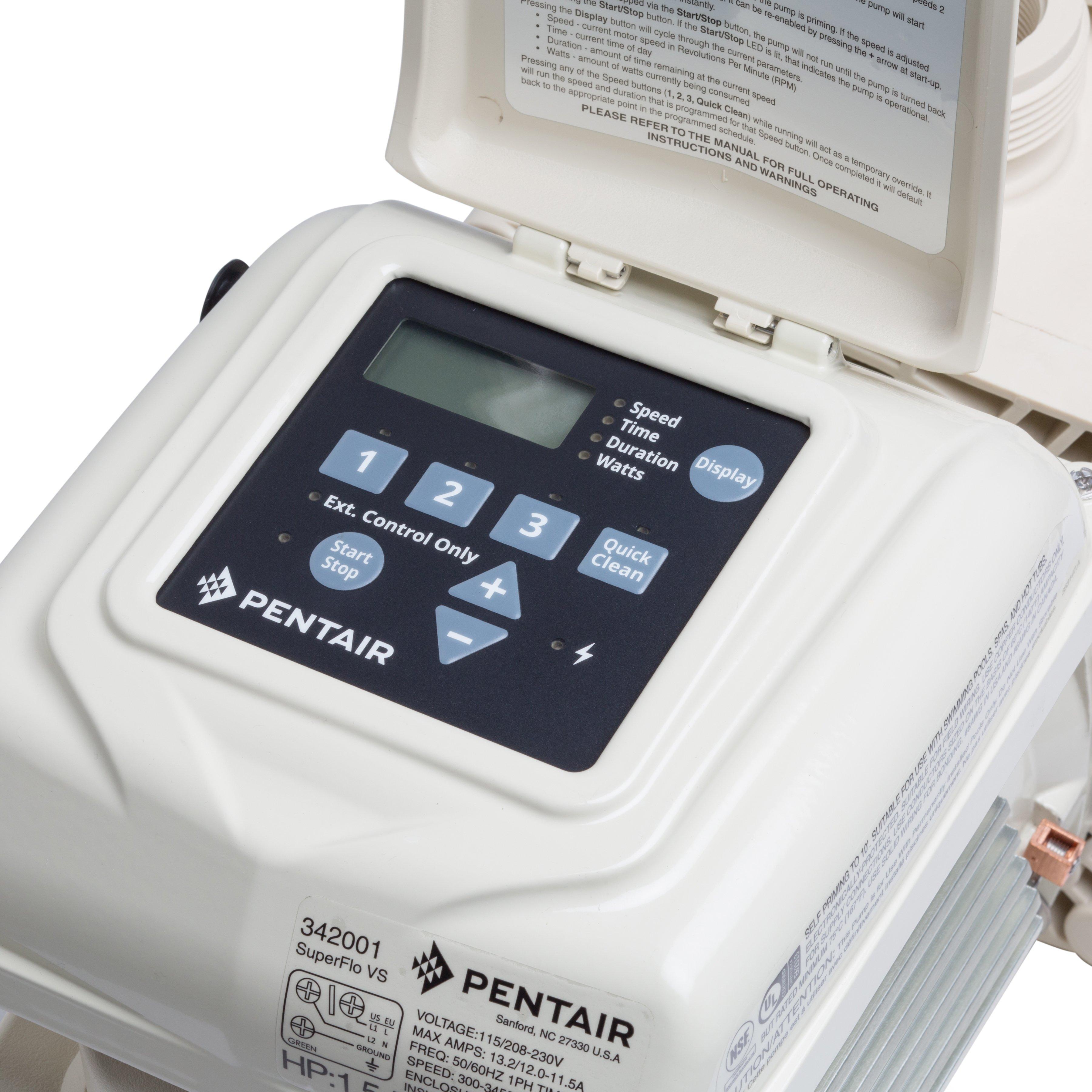 Pentair SuperFlo VS Variable Speed Pool Pump, 1.5 HP Leslie's Pool