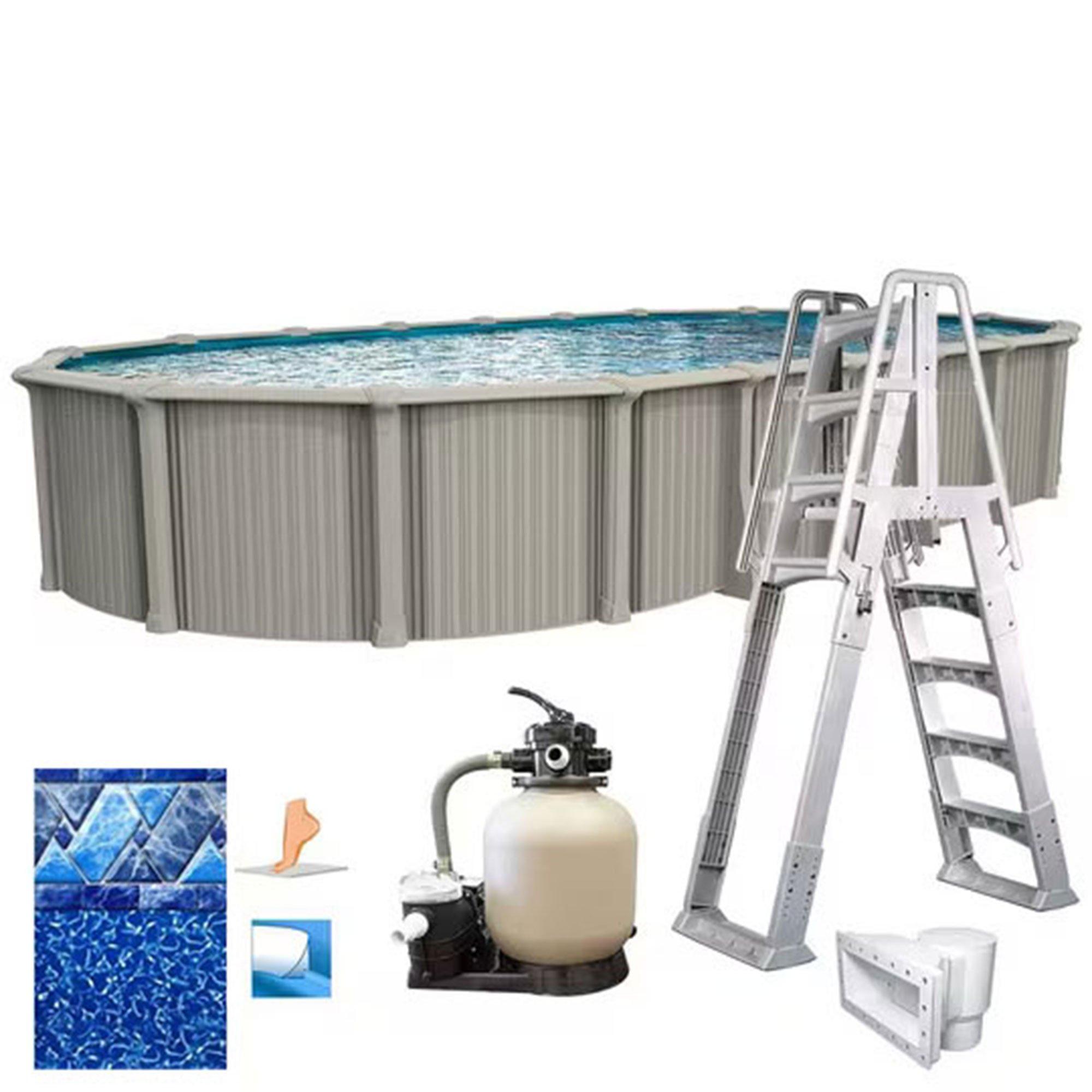Excursion 15'x30 x 54 Complete Oval Above Ground Pool Package