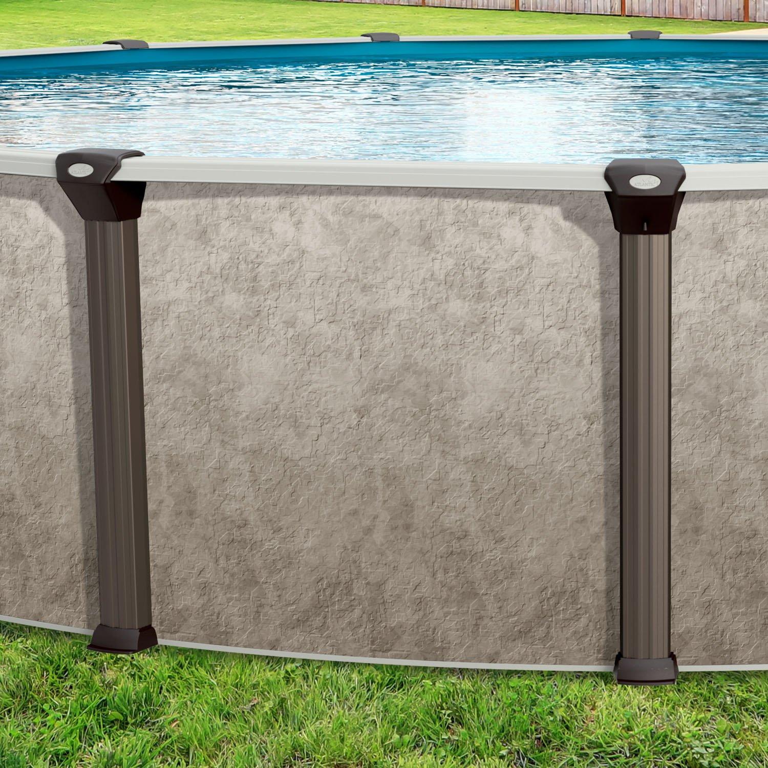 Ohana 27' Round Above Ground Pool, Basic Package 52 Wall