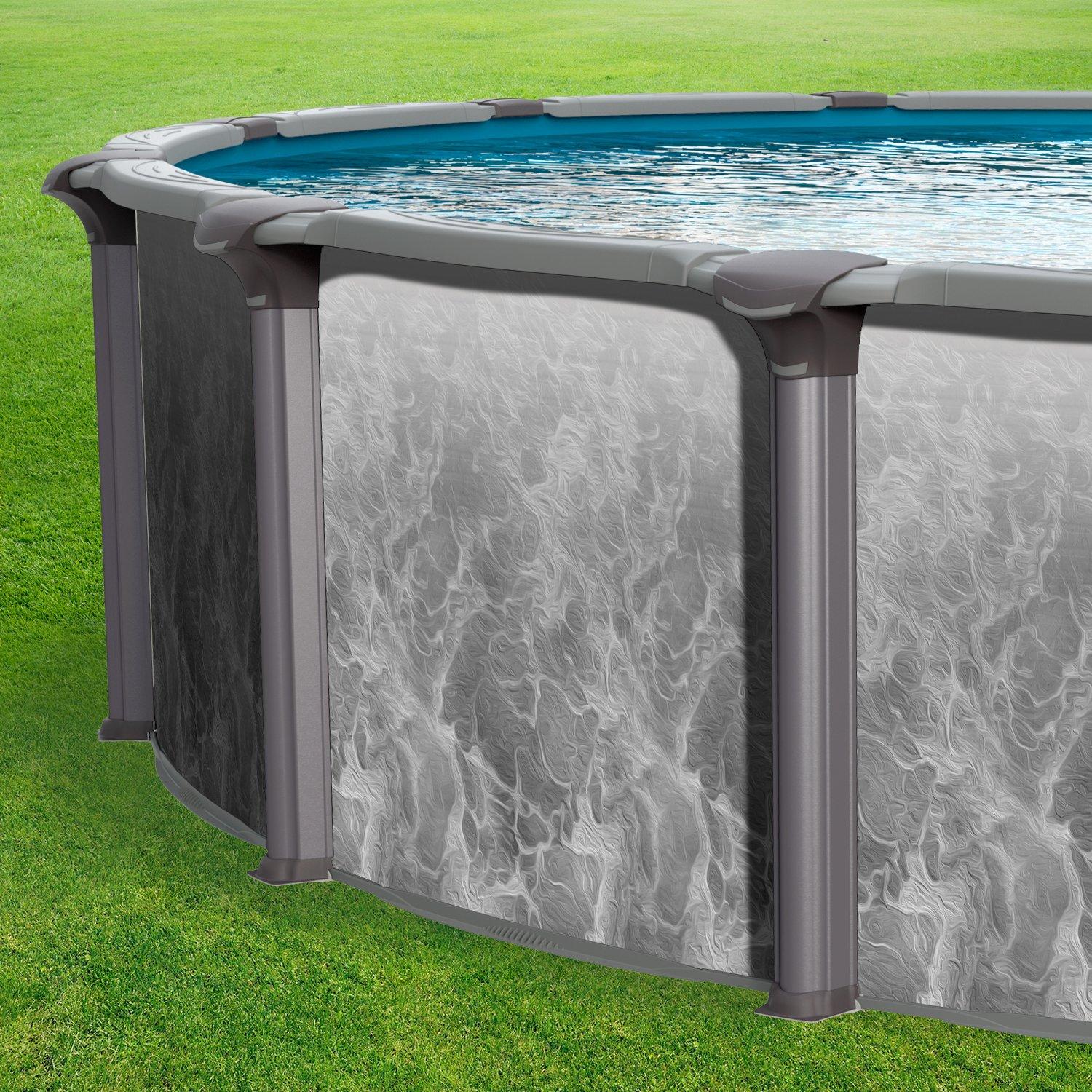 Ohana 27' Round Above Ground Pool, Basic Package 52 Wall