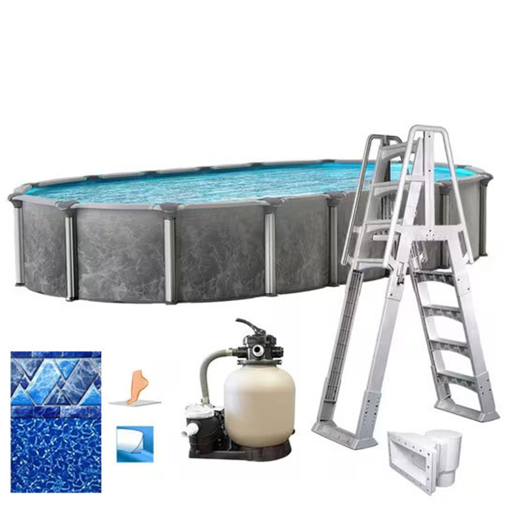 Emotion 18'x33' x 52" Complete val Above Ground Pool Package