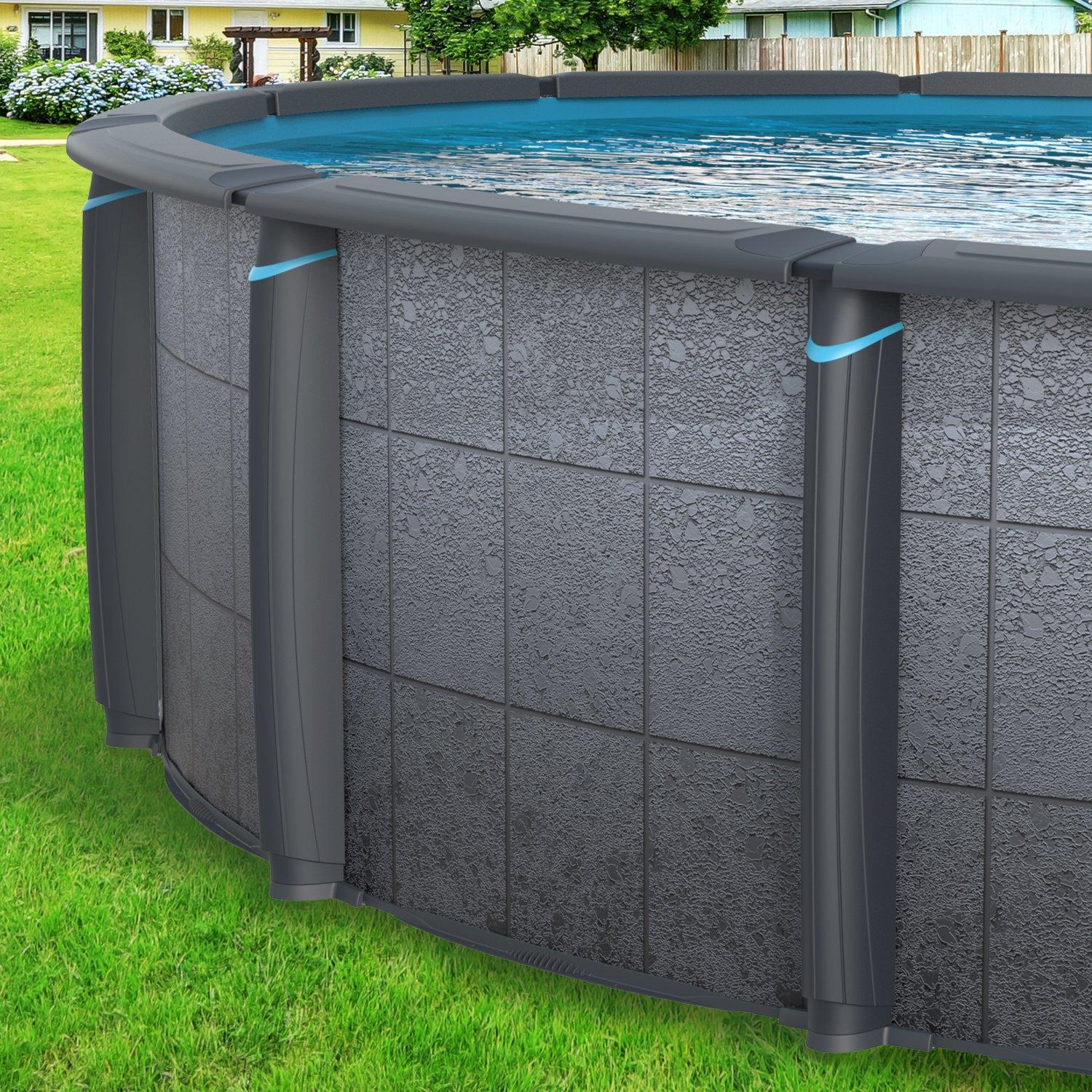Edge 18 x 52 Complete Round Above Ground Pool Package