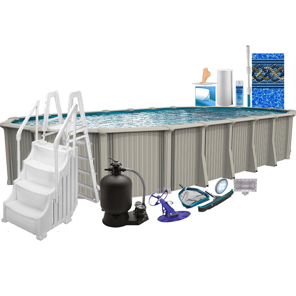 Excursion Premium 15'x26' 54" Oval Above Ground Pool Package
