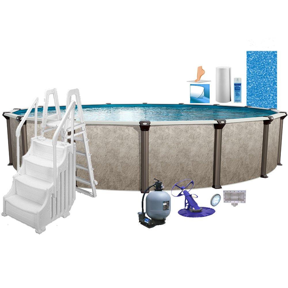 Epic Platinum 30 x 52 Round Above Ground Pool Package