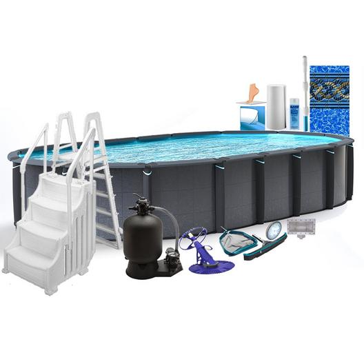 Edge Platinum 21'x43 x 52 Oval Above Ground Pool Package