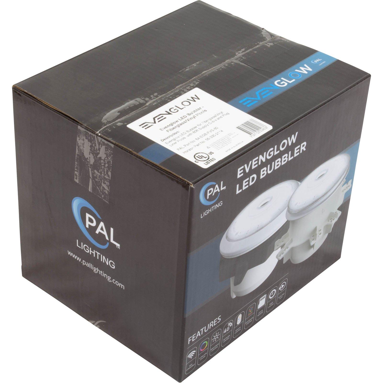 PAL Lighting  EvenGlow LED Bubbler RGB 4-Wire 12vdc V/F 80ft CBL