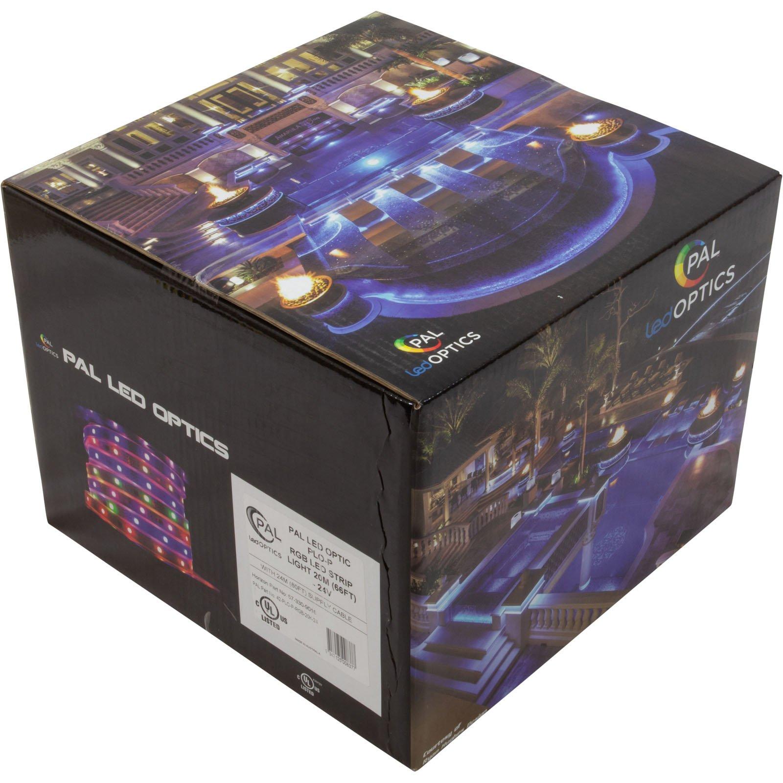 PAL Lighting  PAL Light,Perimeter,PAL LED RGB 24vdc,66ft,w/79ft Cord