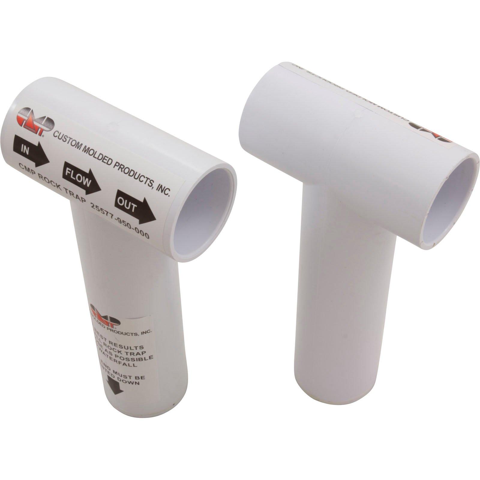 12In Pool Waterfall, 9In Lip, White