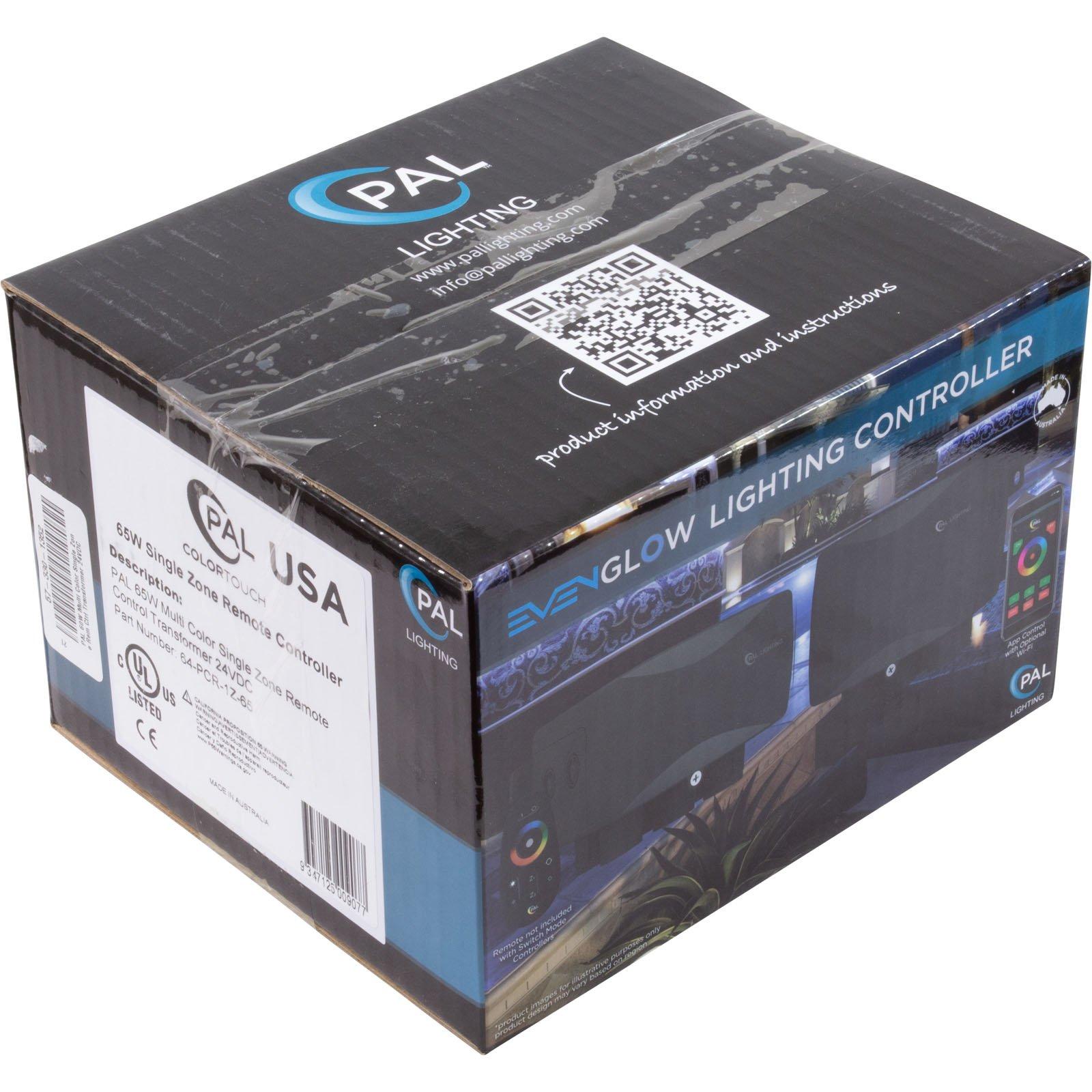 PAL Lighting  PCR-1Z 65W Multi Color Single Zone 4 Wire Transformer and Controller 24VDC