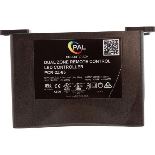 PAL Lighting  PCR-2Z 65W Multi Color Dual Zone 4 Wire Transformer and Controller 24VDC