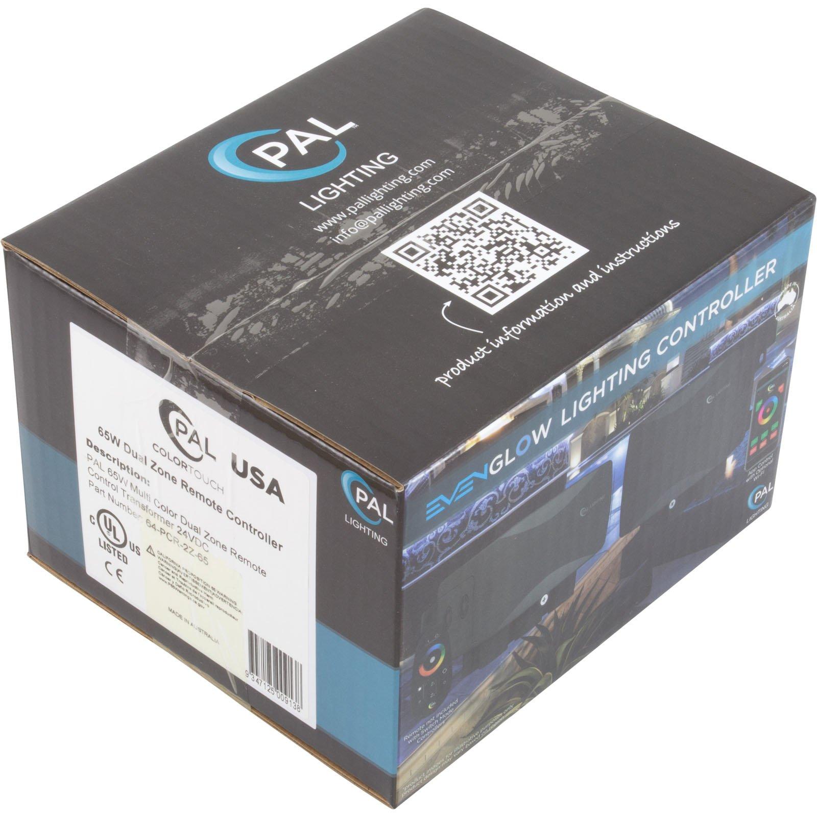 PAL Lighting  PCR-2Z 65W Multi Color Dual Zone 4 Wire Transformer and Controller 24VDC