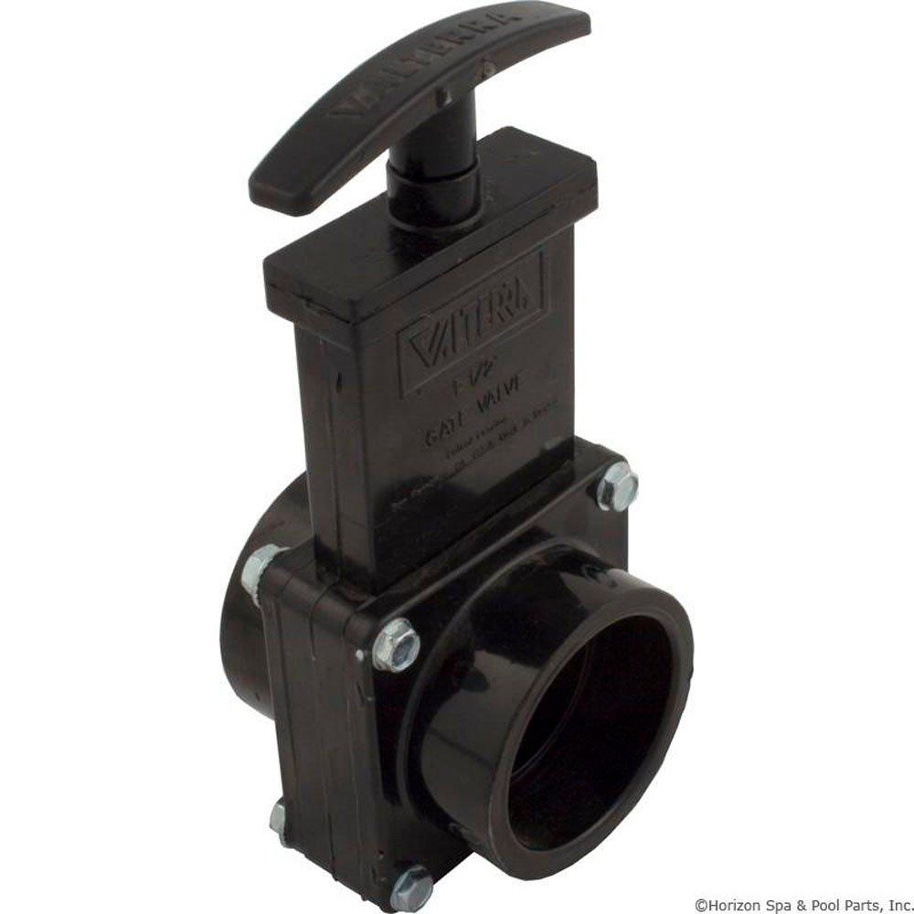 Valterra Gate Valve 3 pc Valterra 1-1/2"s x 1-1/2"s 45psi Black