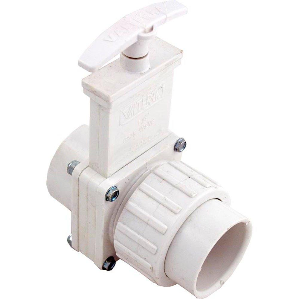 Valterra Gate Valve, 3 pc, Valterra, 1-1/2"s x 1-1/2"Union, 45psi