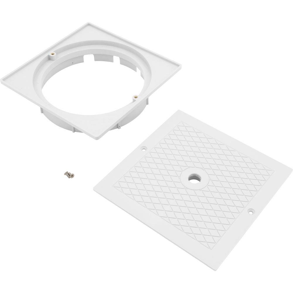 CMP Square Lid And Collar Assembly White