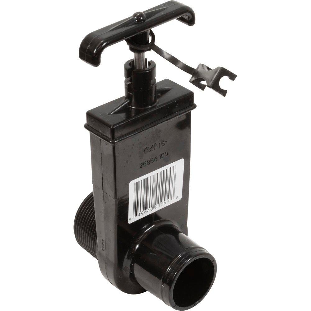 CMP Slice Valve, 1.5In Mip X 1.5In Hose Adapter, Black