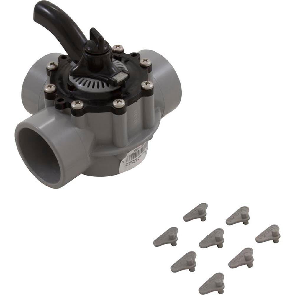 CMP Diverter Valve, 2In S X 2.5In Sp, 3-Way, Gray