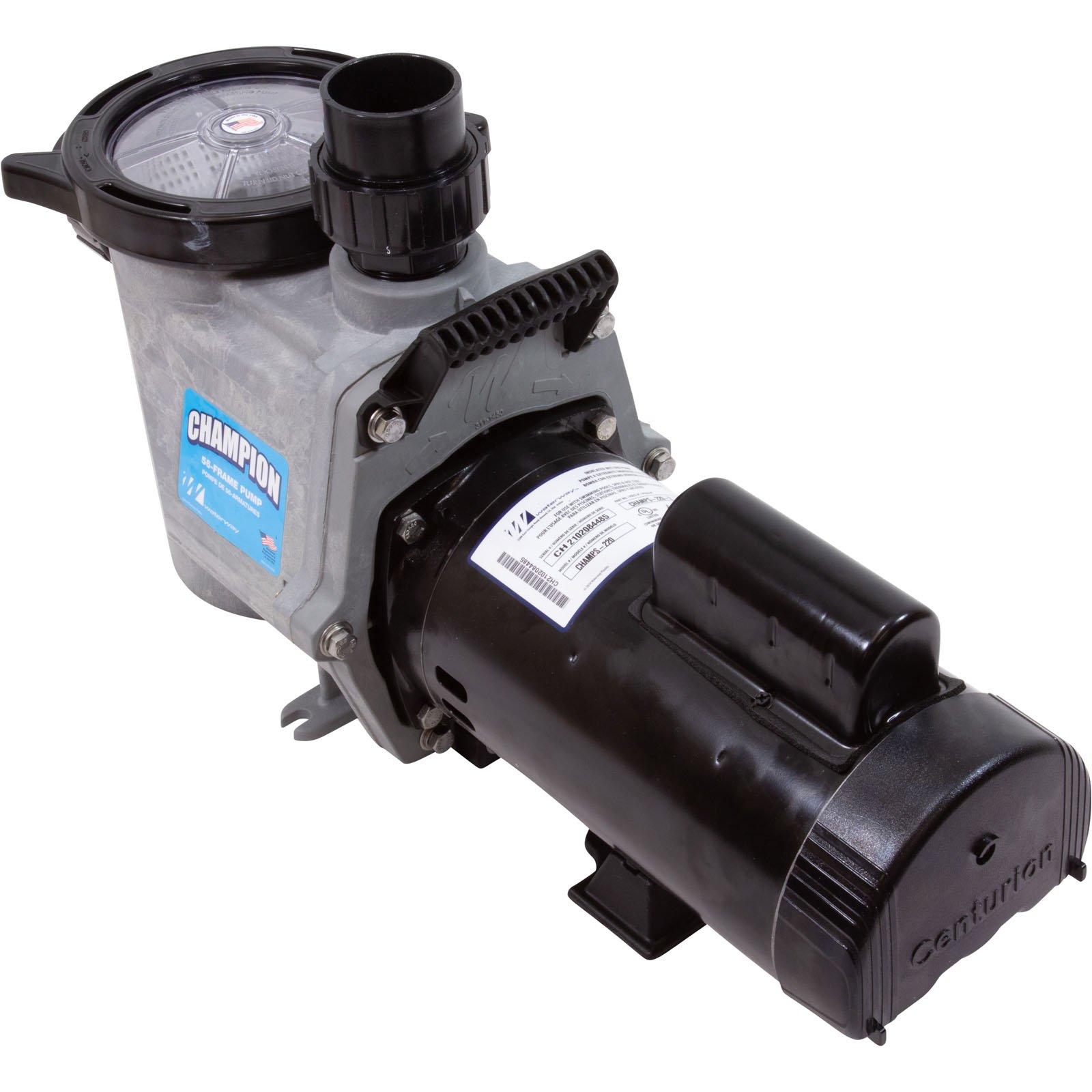 HYDRO-QUIP Pump,HQ, 2.0HP, 2SPD, 230V, Self Priming, W/trap, Center, 2"