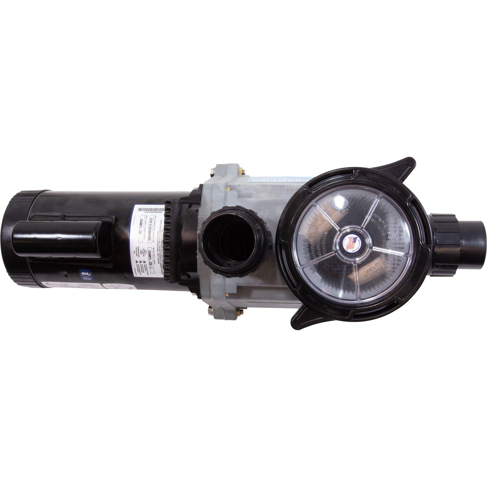 HYDRO-QUIP Pump,HQ, 2.0HP, 2SPD, 230V, Self Priming, W/trap, Center, 2"