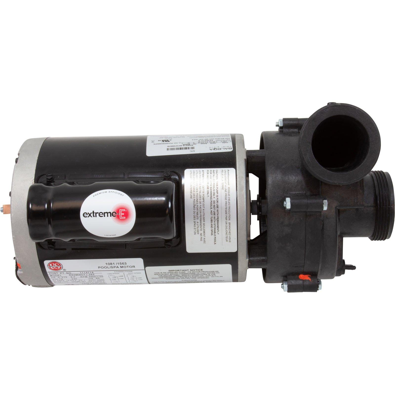 Balboa  Spa Pump BWG Vico Ultimax 3.0HP 230V 2-Speed 56-Frame 2 Side Discharge