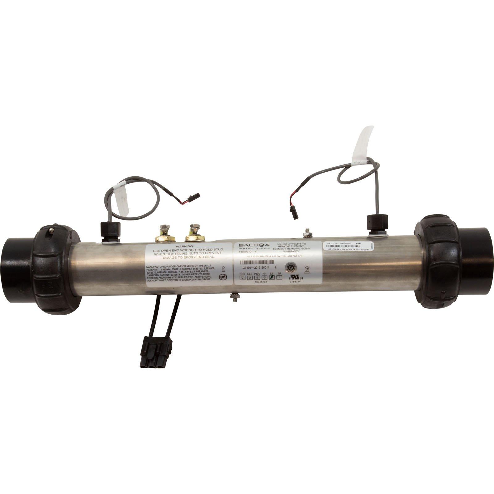 Balboa Heater FloThru BWG BP 4.0kW 230v w/PnC Titanium