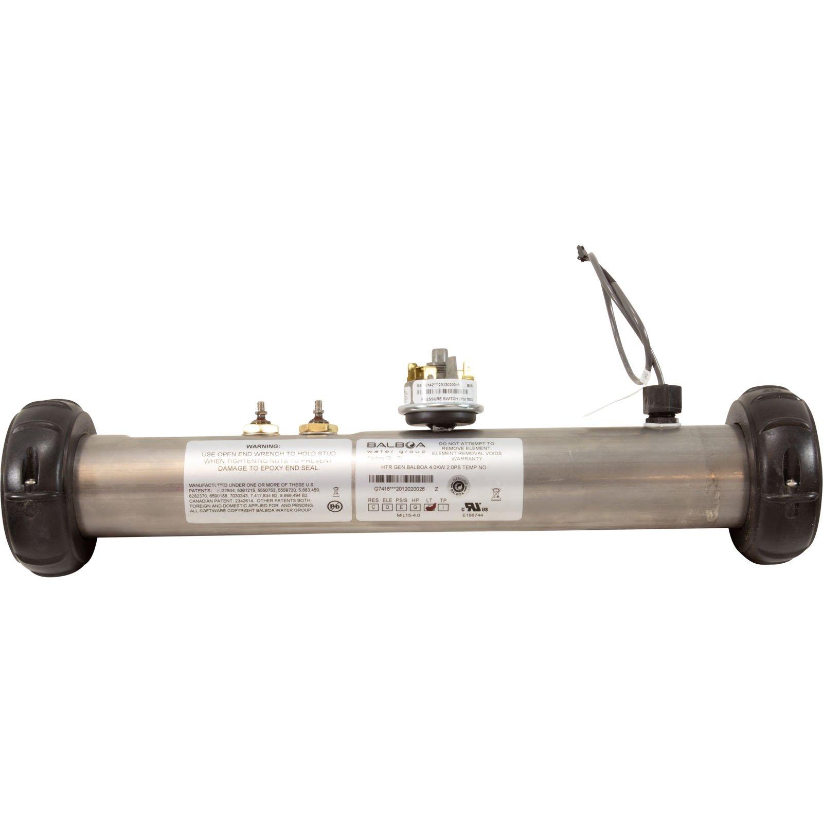 Balboa Heater FloThru BWG Value/LE 4.0kW 230v w/PS Sensor