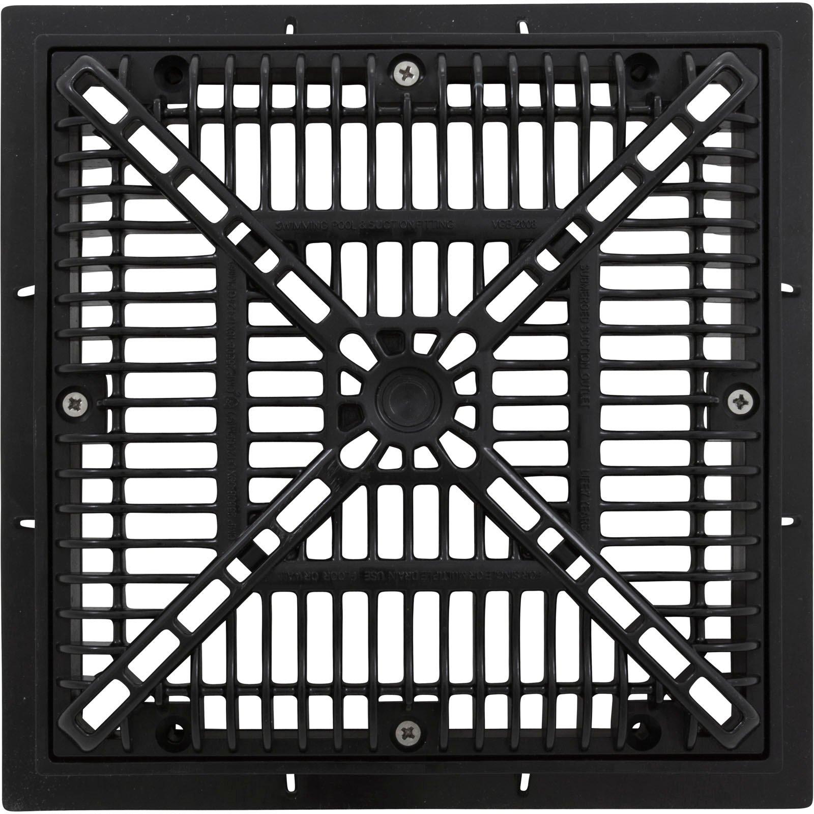 CMP Main Drain Frame CMP 9 x 9" Black w Gate