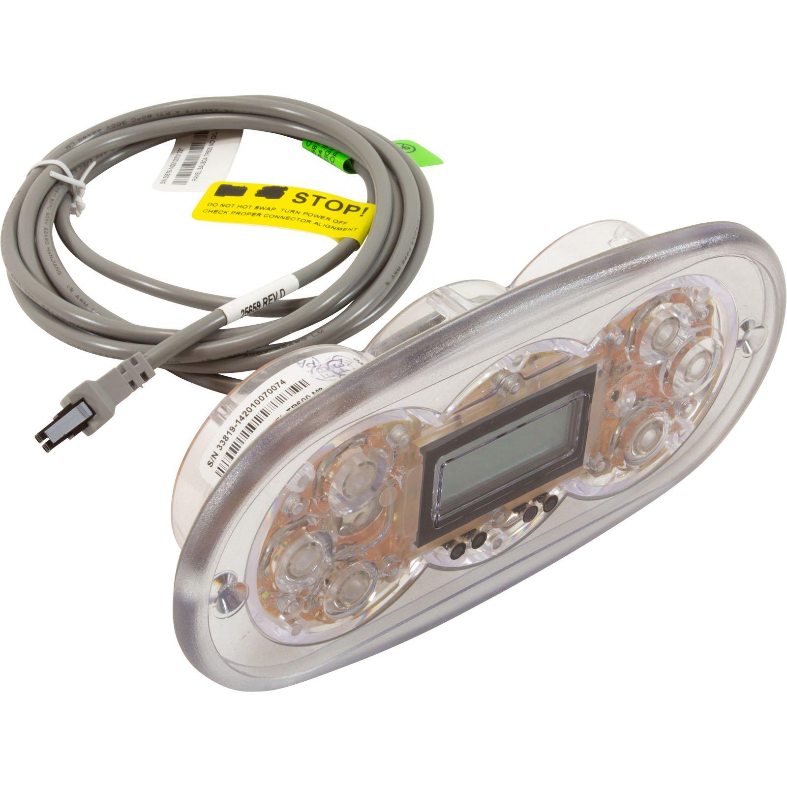 Balboa Topside, Balboa Water Group, TP600, 6 Button, w/o Overlay