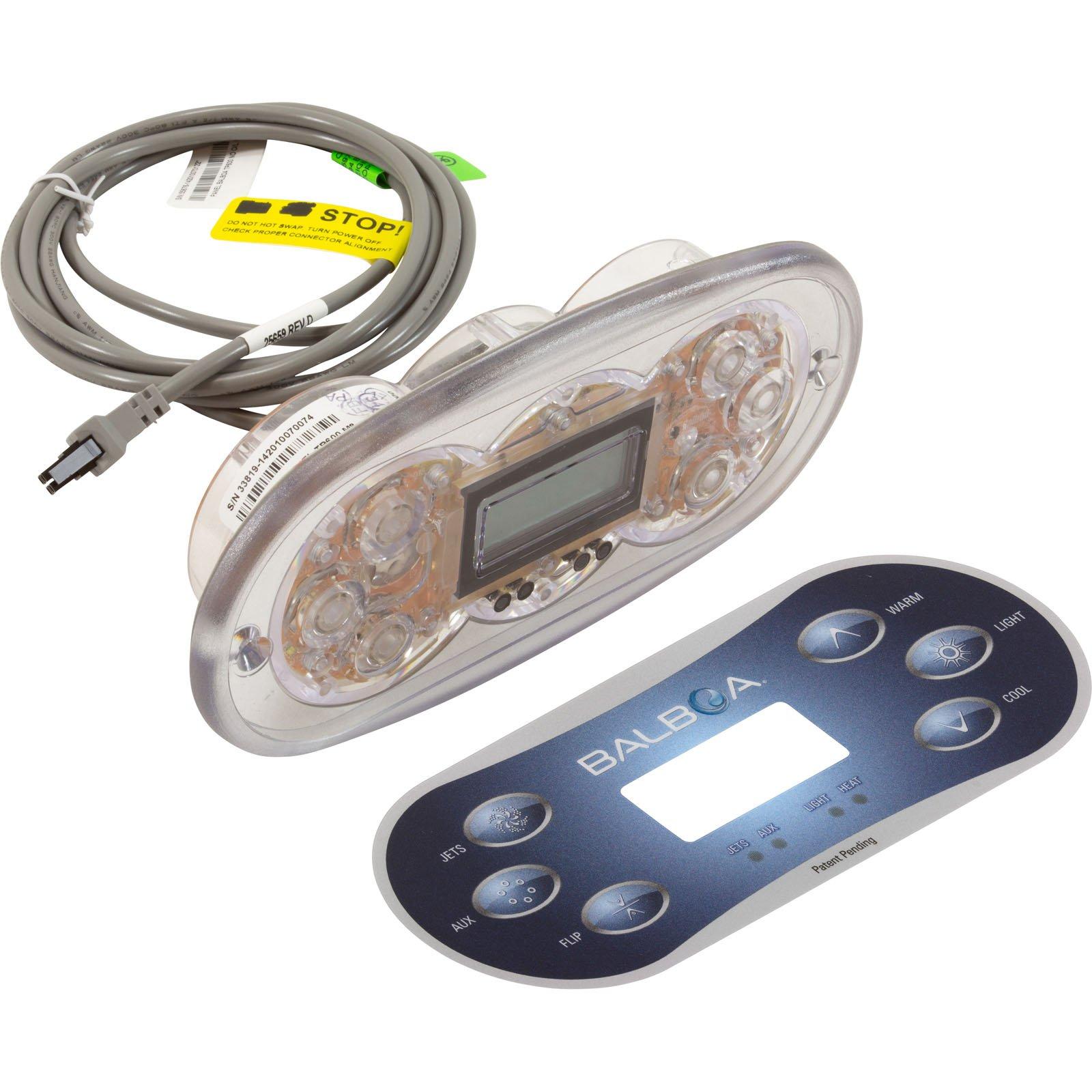 Balboa Topside BWG TP600 Jets/Aux/Flip/Warm/Light/Cool LCD