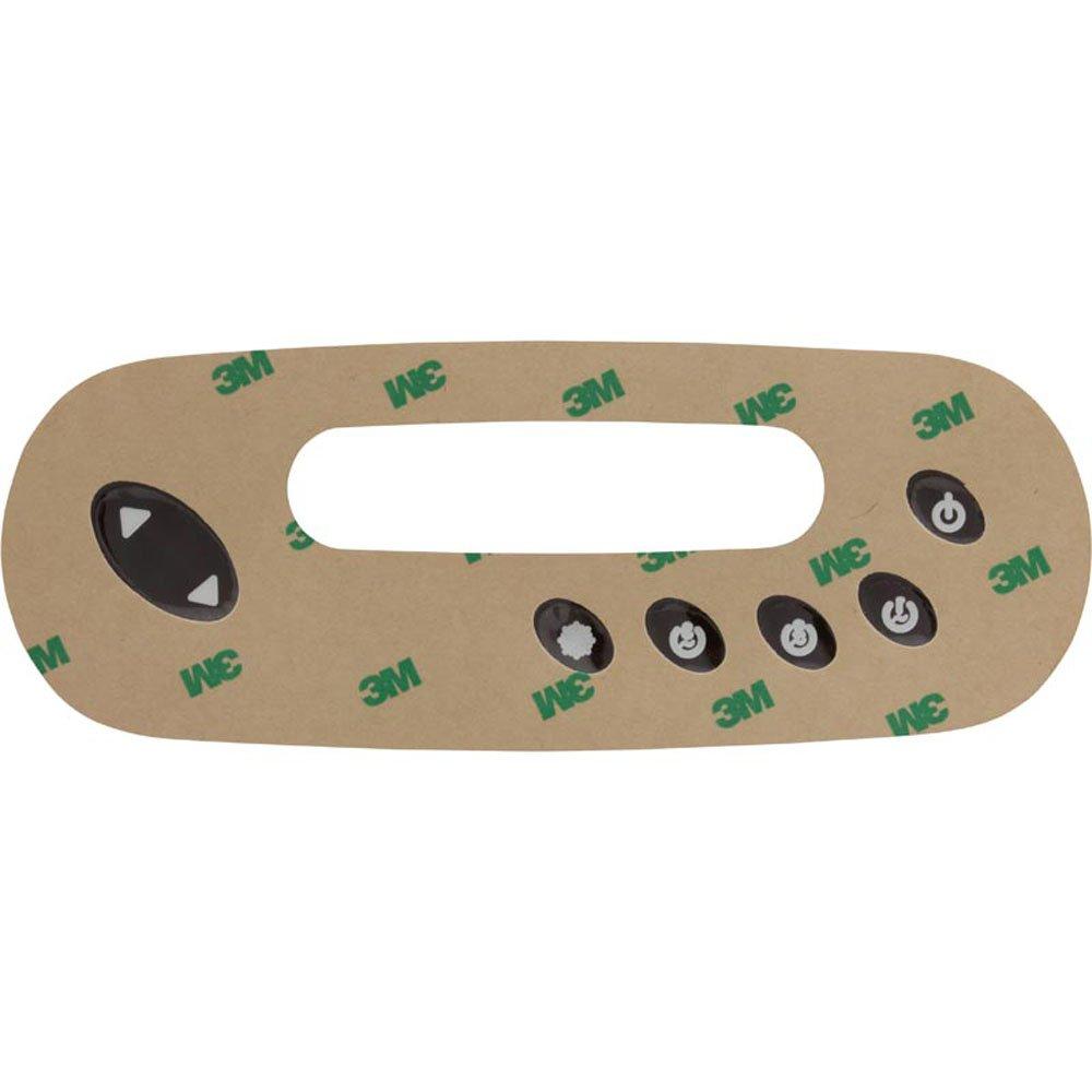 HYDRO-QUIP Overlay HydroQuip in.k450 7-Button P1 P2 P3 Lt Grey