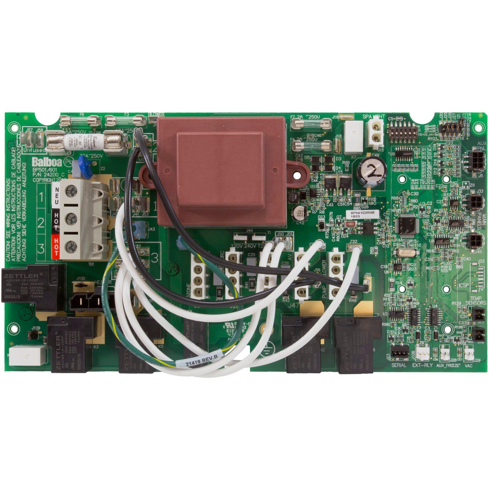 Balboa PCB, Balboa Water Group, BP501G2, Circ Pump