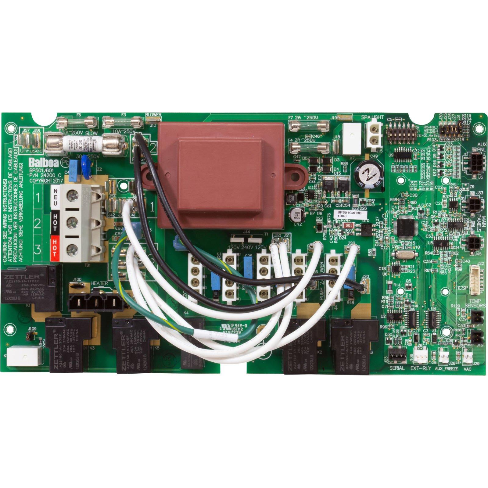 Balboa PCB, Balboa Water Group, BP501G3, No Circ Pump