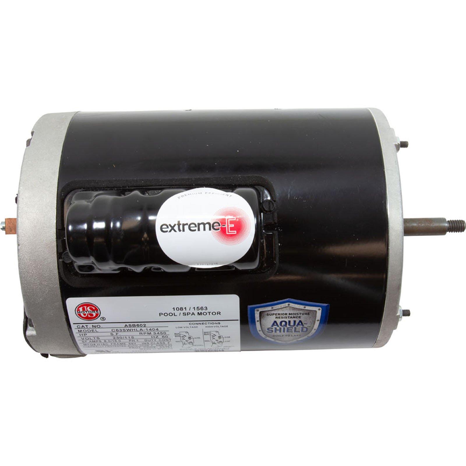 Nidec Motor ASB602 Motor, Nidec/US Motor, 1.5hp, 115v/230v, 1-Spd, 56Y Frame