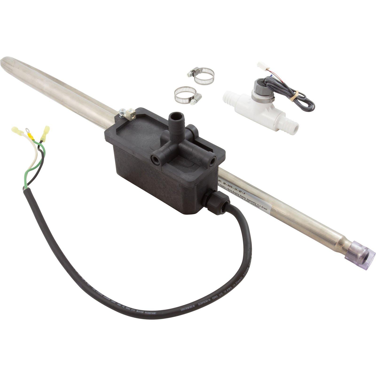 HYDRO-QUIP Heater Assy,4.0kW,240V,Laing Trombone Style w/HL &FlowSwitch