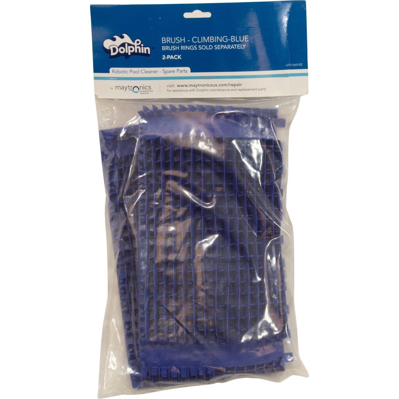 Maytronics 6101660-R2 Brush Climbing Maytronics Dolphin,Blue,w/o Rings Qty 2