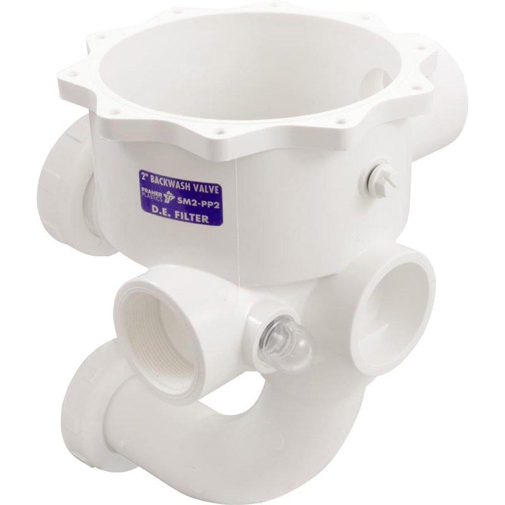 Praher Canada Ltd Body Assembly, Praher SM2-PP2 Valve, 2", White