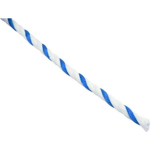 Phoenix Rope Polypropylene Rope 3/4"dia 2 White 1 Blue Strand 300ft