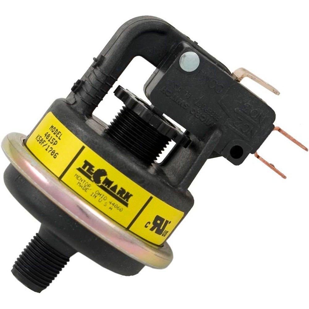 Tecmark Pressure Switch 4015P, 25A, Tecmark, 1/8"mpt, SPDT, Plastic