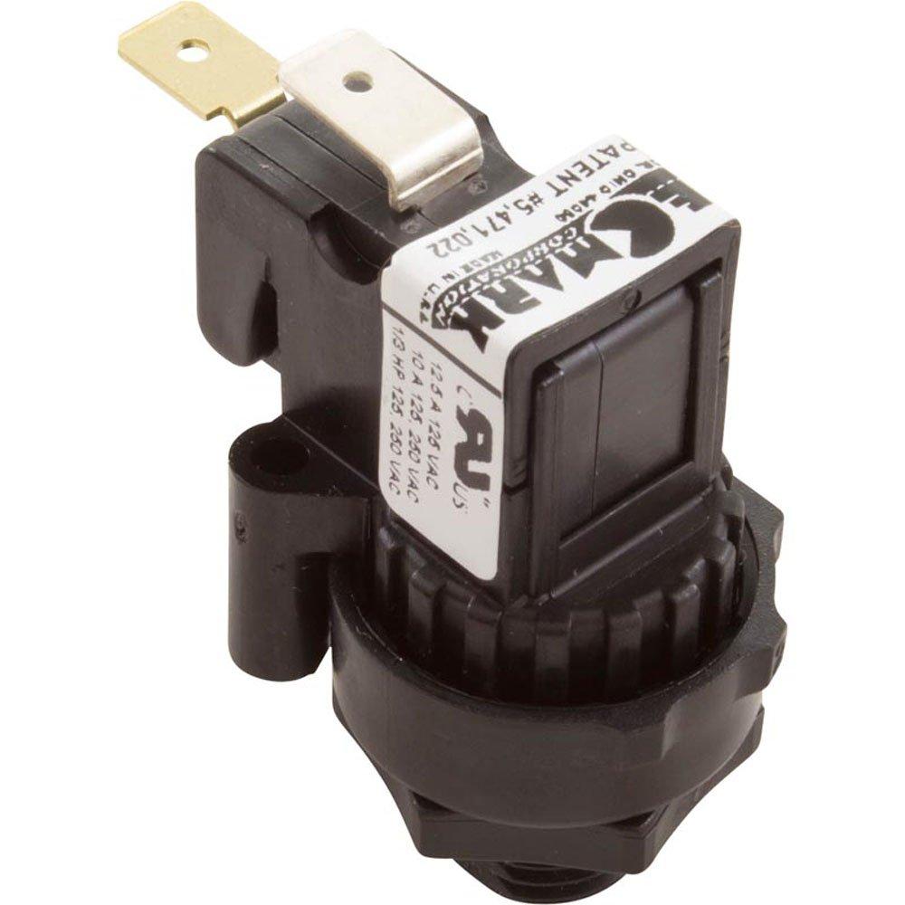 Tecmark Air Switch, Tecmark, TBS304, SPNO, 10A, Threaded, Momentary