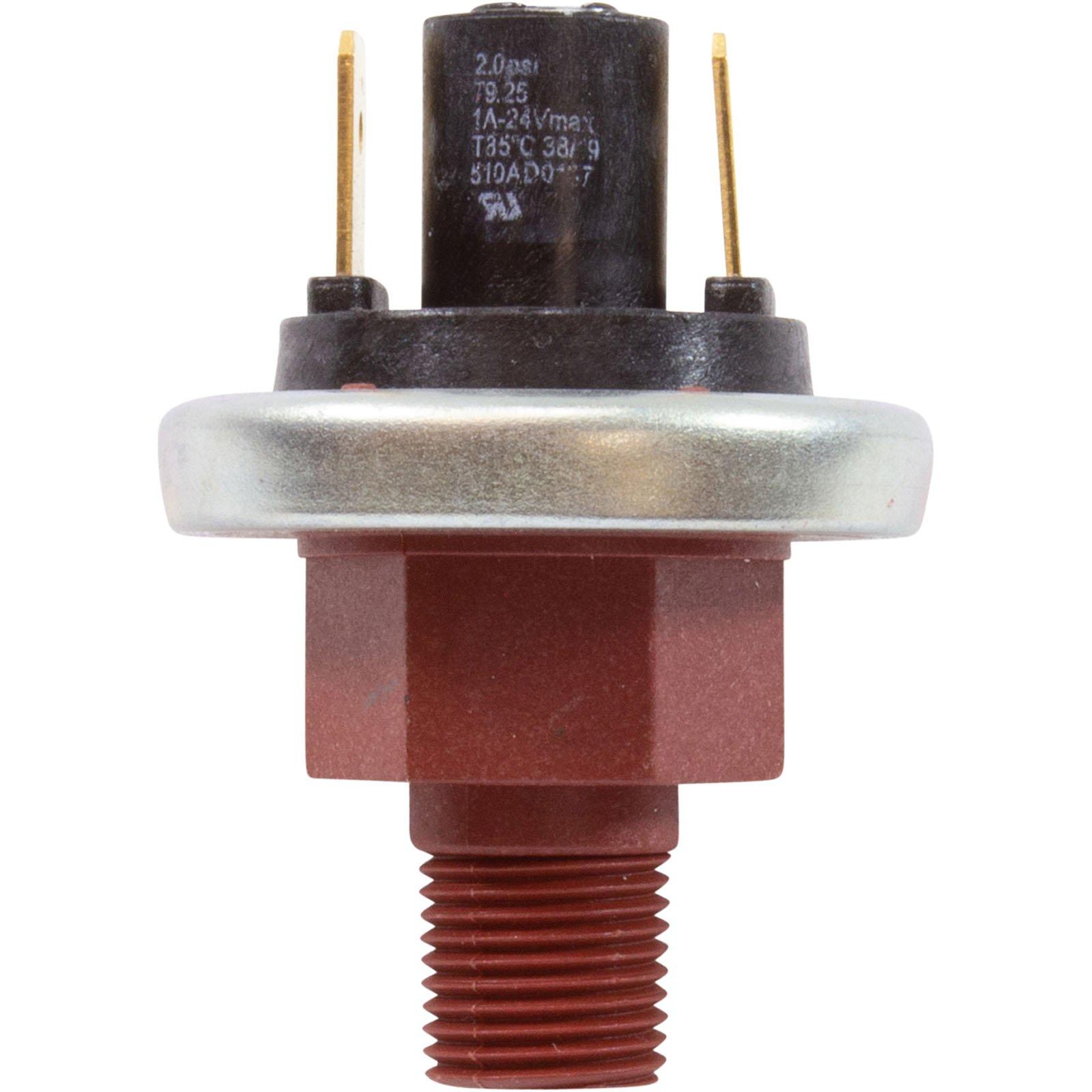 Gecko  Pressure Switch 1A 1/8"mpt SPNO 2.0psi Metal 510AD0249