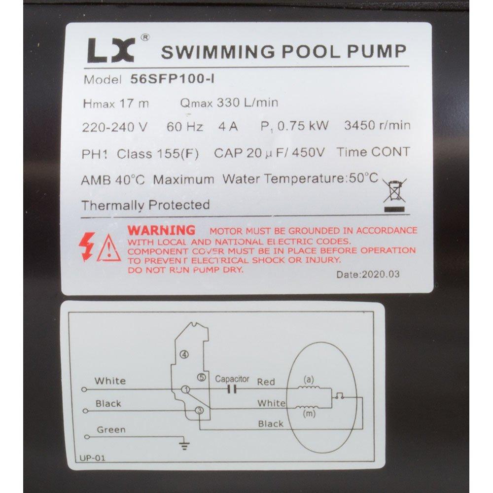 Lingxiao Pump 56SFP100-I Pump S-LX 1.0hp 230v 1-Spd Uprate