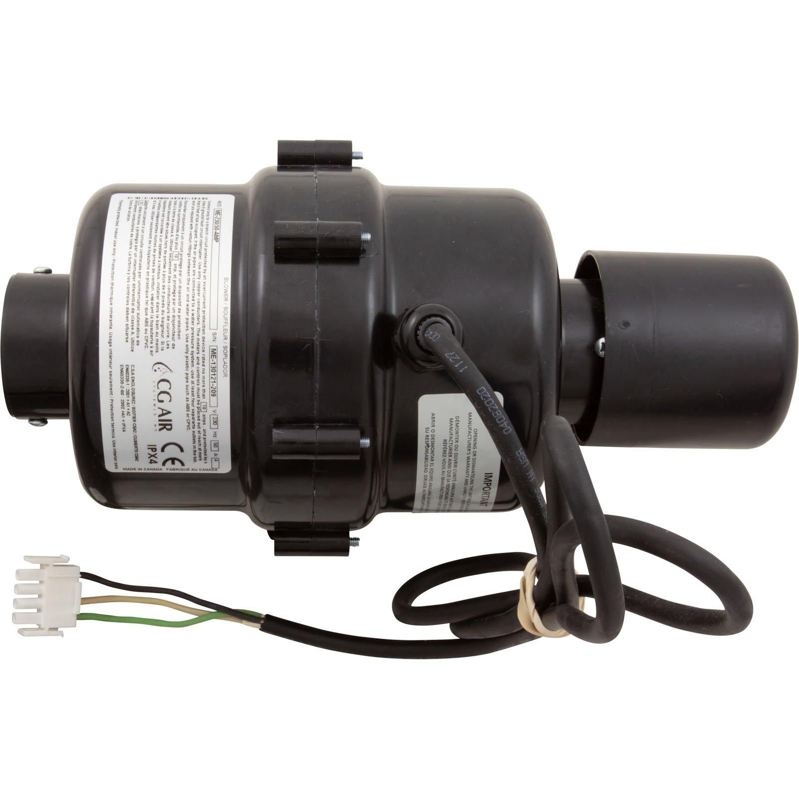 CG Air Systems Blower, CG Air Millenium 3,115v,7.0A,3Spd,3ft AMP,AS