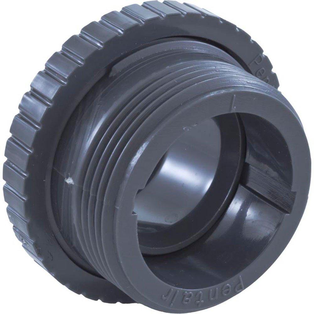 Pentair 540030 Inlet Fitting, Pentair, 1-1/2"mpt, 1" Orifice, Dk Gray