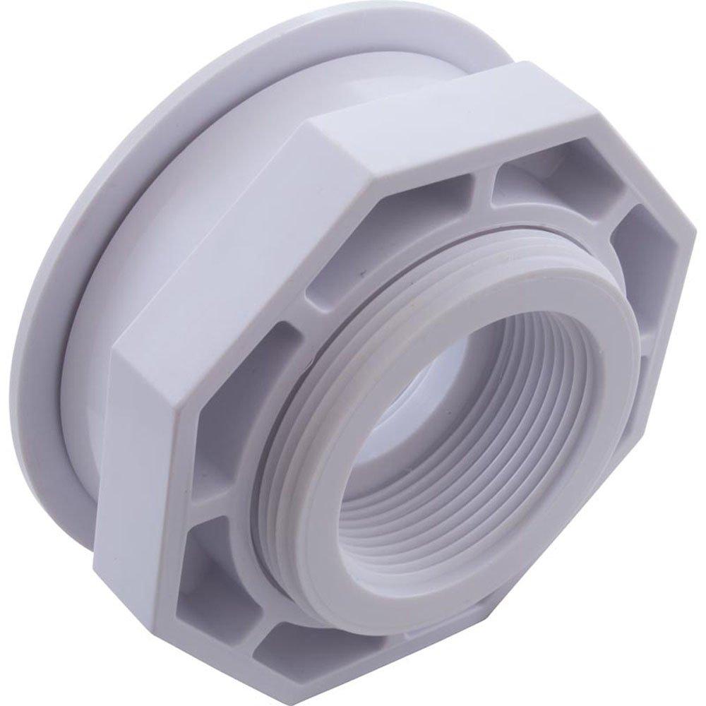 Pentair 86205100 Wall Fitting, Vinyl Std Body, 1-1/2"mpt x 1-1/2"fpt, White