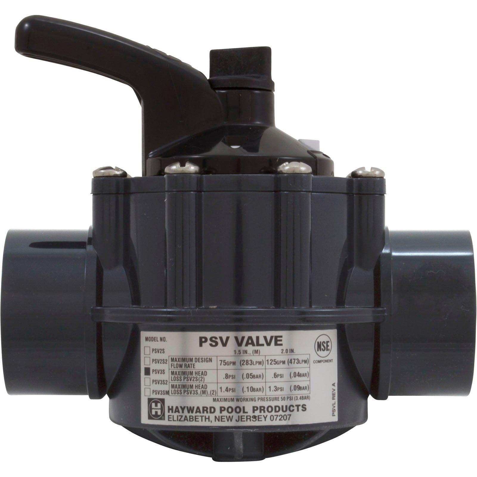 Hayward psv3sdgr pvc 3 deals way diverter valve