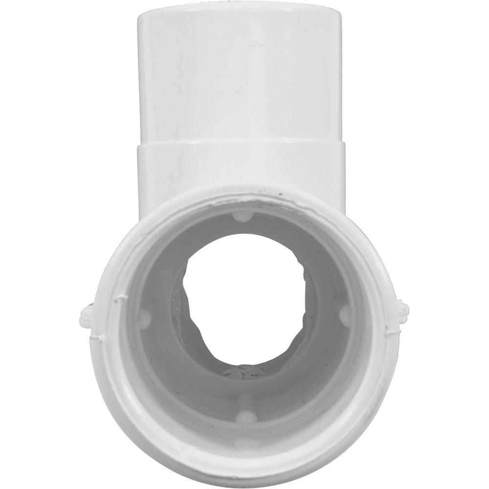 Waterway Body, 1"Check Valve Tee, 1"S X 1"S - White