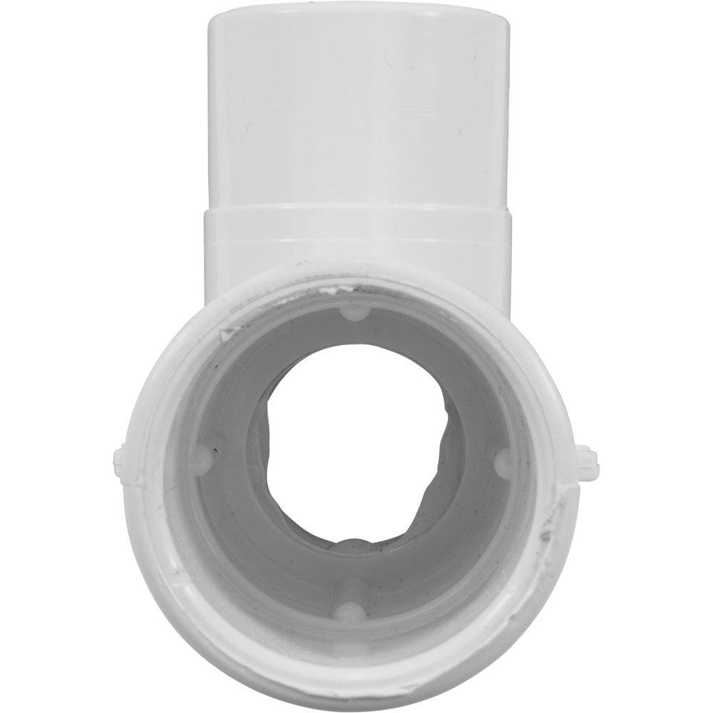 Waterway Body, 1"Check Valve Tee, 1"S X 1"S - White