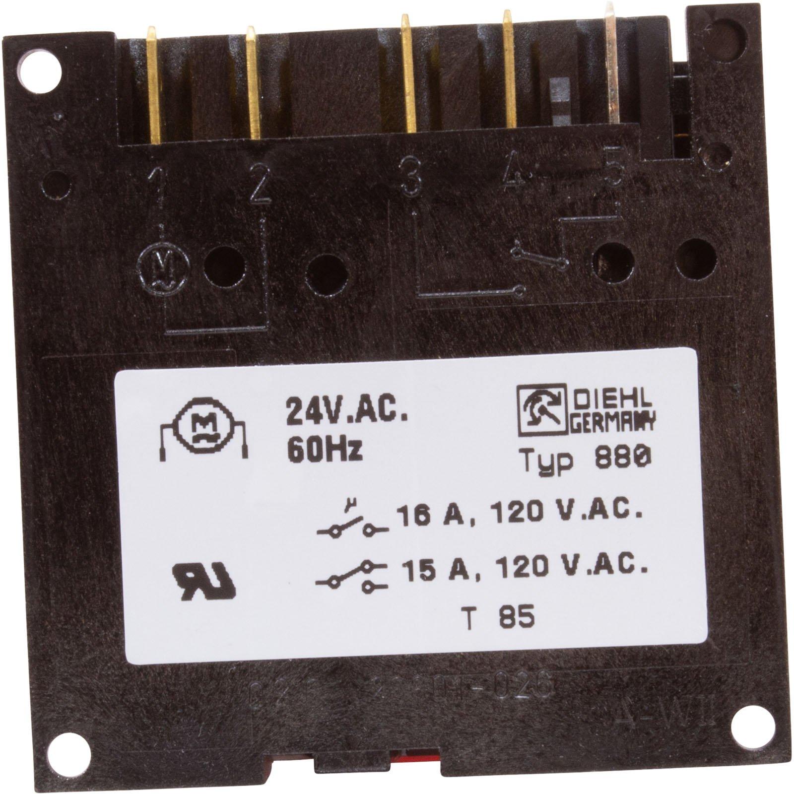 Borg General TA-4067 Timer, Diehl, SPST, Panel Mount, 24vac, 24hr