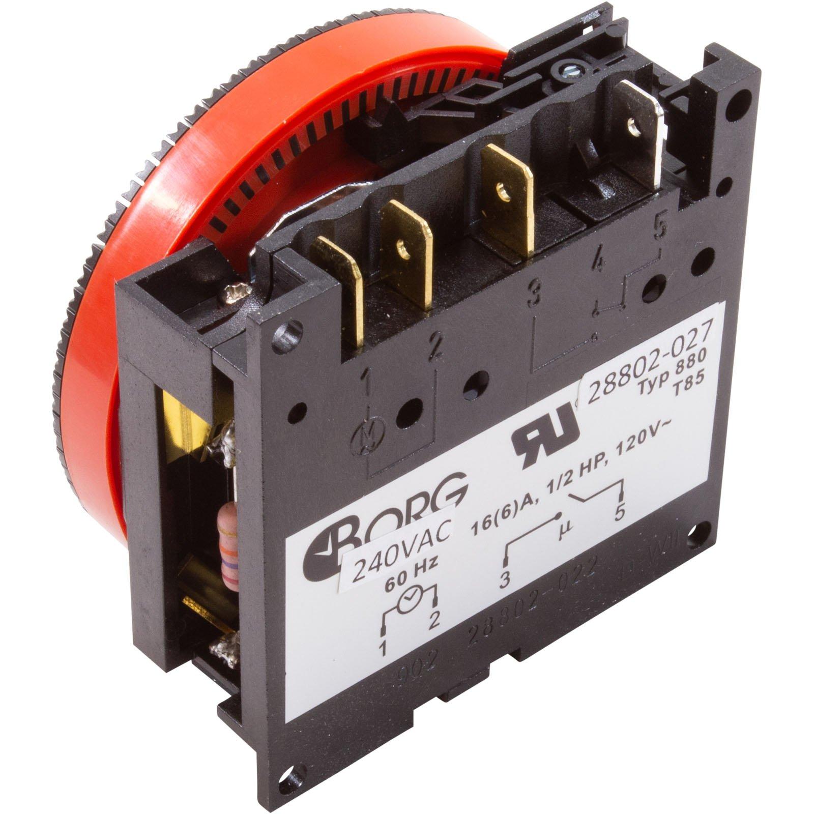 Borg General TA4066 Timer Diehl SPST Panel Mount 230v 20A 7day