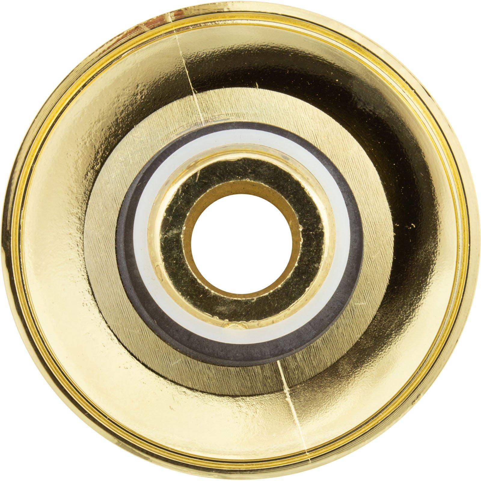 Hydrabaths FJ115 Escutcheon,HydraBaths Futura,2-5/8"fd,w/Dir Eye,Smth,Brass