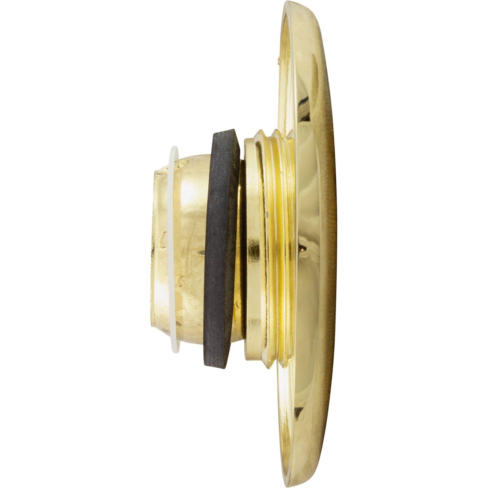 Hydrabaths FJ115 Escutcheon,HydraBaths Futura,2-5/8"fd,w/Dir Eye,Smth,Brass
